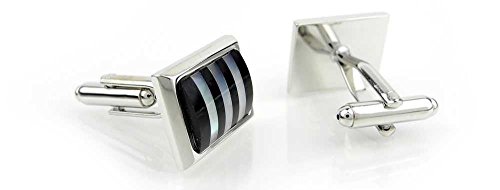 Par de Mancuernillas para Hombre Modelo Cebra miniatura 2