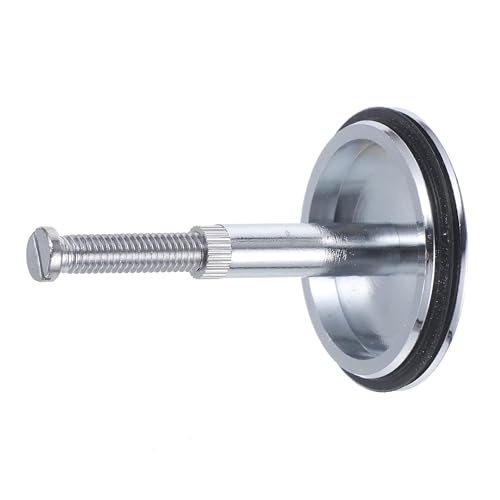 Xiciki 43mm Badewannenstöpsel - Abflussstopfen Badewanne, Messing Stöpsel Badewanne Silber Abflussstopfen Badewanne Ablassstopfen für Badezimmer- und Küchenspülen（ (Höhenbereich 47-67mm）