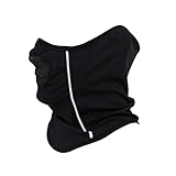 Rmaifc Neck Gaiter Face Cover Windproof Scarf with Reflective Strip Neck Warmer for Riding Motorcycle Mountaineering Wind And Sand Protection Reflective Face Ski Mask Padded Scarf