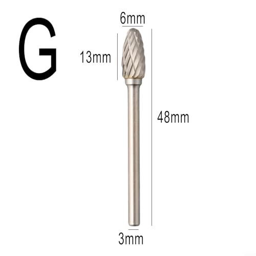 Fresas de carburo 3x6mm para metal y madera miniatura 4
