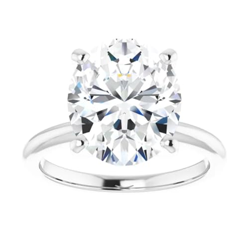 2 Carat Lab Grown Diamond Engagement Ring Oval Cut Solitaire3