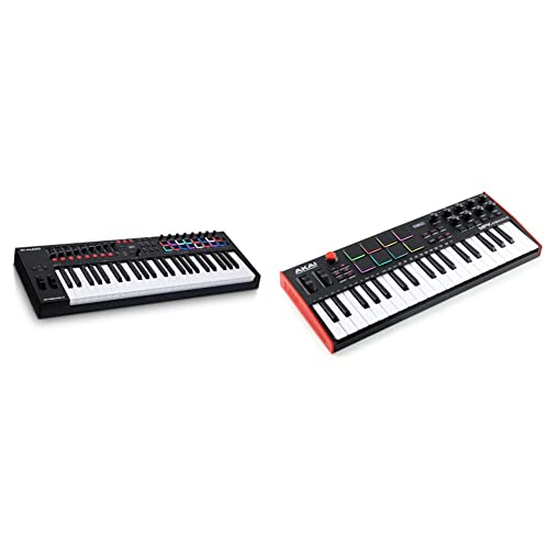 M-Audio Oxygen Pro 49 – 49 Key USB MIDI Keyboard Controller With Beat Pads & AKAI Professional MPK Mini Plus - 37 Key USB MIDI Keyboard Controller with 8 MPC Pads