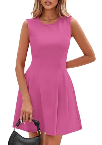 Image of PRETTYGARDEN Summer Dresses for Women 2026 Elegant Classy Spring A Line Business Casual Work Graduation Cocktail Short Dress