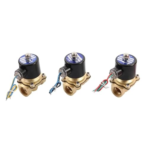 Válvula solenoide de latón de 24V con rosca de 3/4 para control de agua y gas 2