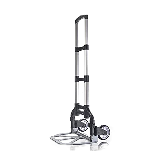 Carretilla plegable de mano de aluminio 150 lbs con cuerda miniatura 2