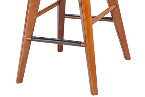 Boraam Bali Counter Height Swivel Stool, 24-Inch, Walnut #TOP7