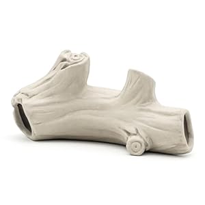 Aquarium Betta Fish Cave Accessories, Ceramic Hideaway Rock Cave for Aquatic Pets,Rock Cave Decor for Shrimp Cichlid Hiding Breeding Betta Toys Hideout Stones House (HO203)