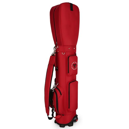 XTRYBHD Golf Stand Bag for Men & Women, Easy to Carry & Durable Pitch Golf Bags for Golf Course & Travel, Lightweight and Waterproof (Size : Red)