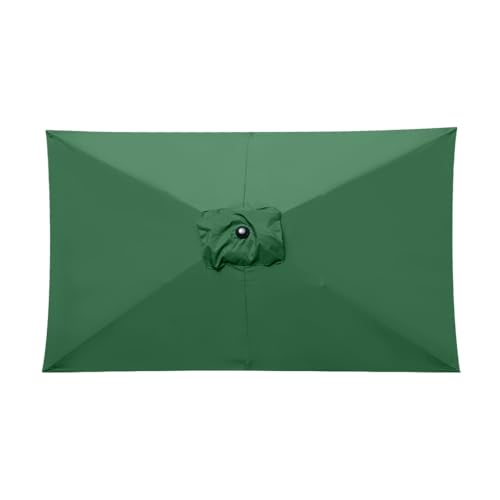 Image of Green Bay 3X2m 6 Arms Garden Parasol Replacement Canopy Fabric Cover,Green