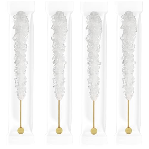 Fruidles Cherry Rock Candy Lollipops Pops Candy Suckers, Color and Flavor Assortment, Individually Wrapped (20-Pack)