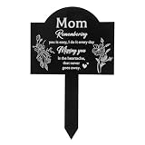 Palo Decorativo Commemorativo da Cimitero in Acrilico Nero