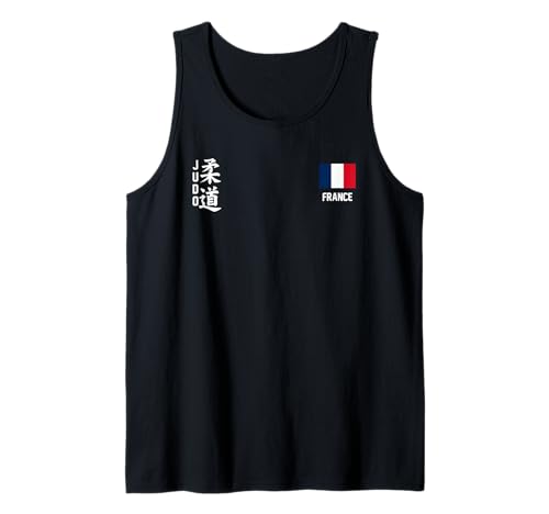 Judo French flag Judoka Dojo Martial art France kanji Camiseta sin Mangas