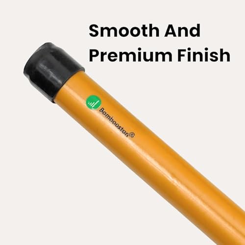Image of Mini Fitness Stick - Portable Stick for Stretches, Yoga, Pranayama & Mobility (Yellow, 3ft)