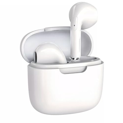 LUPO Wireless Earbuds Bluetooth Headphones TWS Bluetooth 5.0 with Charging Case, In-Ear buds with built-in Mic for iPhone/Android (White)