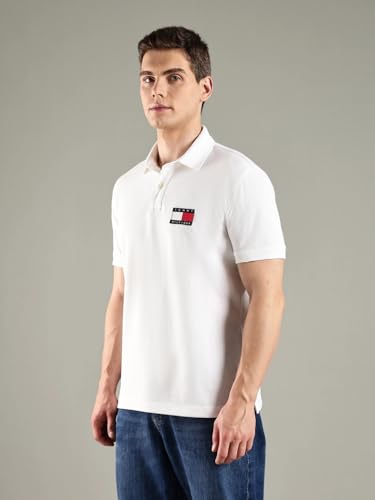 Image of Solid Regular Fit Cotton Polo T-Shirt