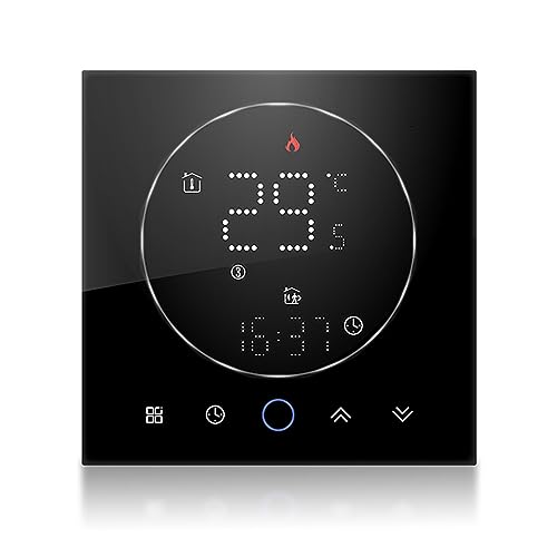 Thermostat intelligent programmable en ABS PC avec écran tactile LED - 5