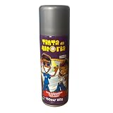Tinta de Cabelo Temporária Spray Colorido – Sai com Água, Ideal para Carnaval, Festas e Fantasias – Uso Infantil e Adulto, Fácil Aplicação e Remoção (Prata)