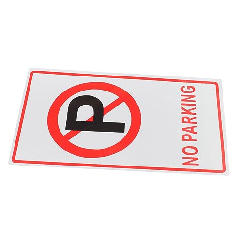 Ciieeo Cartello Di Divieto Di Parcheggio in Metallo Struttura Riflettente, Stradale Per Area Vietata, Cartello Di Sicurezza Per Circolazione Stradale