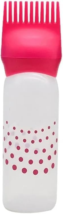 Orret Home 170 ml Hazneli Saç Boyama Tarağı – Doldurulabilir Plastik Aplikatör Şişesi, Kuaförler İçin Pratik Boya Uygulama Tarağı, Saç Boyası Şişesi-Pratik Saç Boyama Aparatı-Asorti Renk (Düz Tarak)