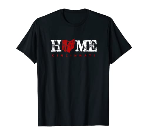 Ohio Home T Shirt Cincinnati In Red