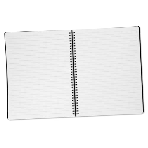 Image of SOLO Executive Notebook A5 - 160 Pages 70 GSM Smooth Paper, Line or Square Ruled, Detachable Scale, Business Card Slot & Storage Pocket, Professional & Student Use