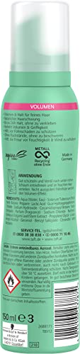 Foto von Taft Schaumfestiger Volumen für feines Haar, Haltegrad 4 (150 ml), Haarschaum für Volumen und starken Halt, Haarstyling mit 24 Stunden langanhaltendem Halt