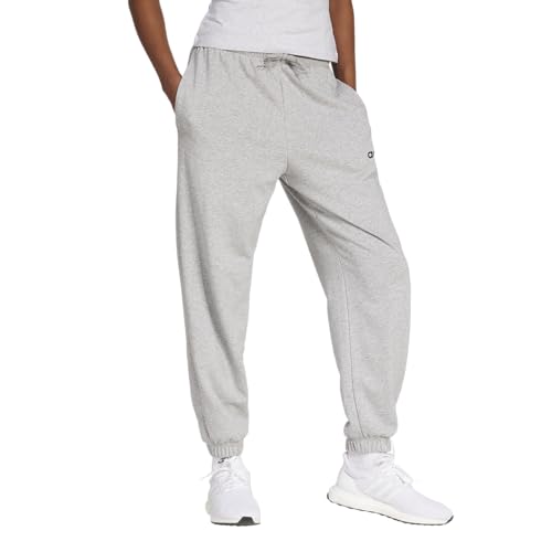 Adidas Womens Linear French Terry Cuffed Sportswear Pants, Medium Grey Heather/Black, Small