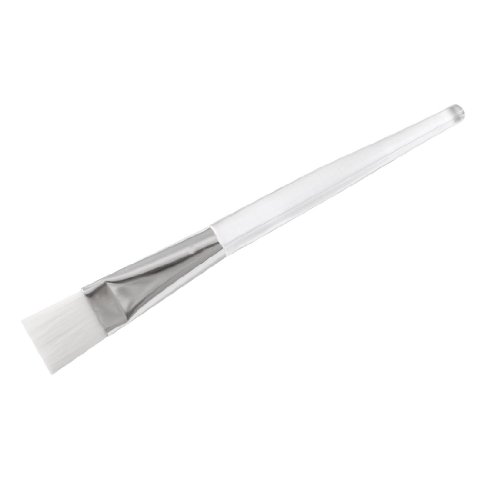 DealMux Makeup Tool Clear Plastic Handle Facial Mud Mask Brush for Women