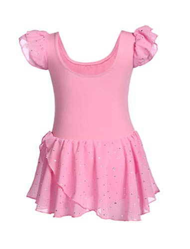 MAXMODA Leotardo de ballet para niñas ropa de ballet agradable y cómodo vestido de ballet con puntos de purpurina vestido de baile para niños de 3 a 11 años a 150