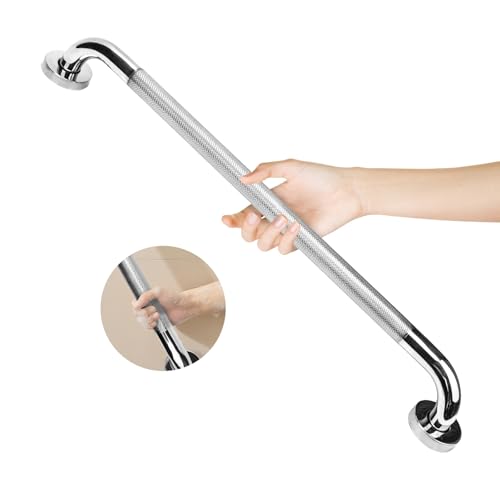 HAIMAYEE Barra de Agarre para Baño Acero Inoxidable 304,Antideslizante Tirador de Seguridad,Tirador Auxiliar para Cocina,Dormitorio,Bañera,Ducha y Escalones para Niño Discapacitado Anciano 60cm