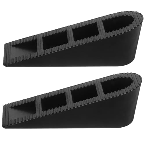 CIYODO 2 Pezzi Fermaporta di Sicurezza Cuneo in Gomma Antiscivolo Fermaporta Protettivo Blocco Porta di Sicurezza per La Casa Cuneo Porta Anti-Sbattere