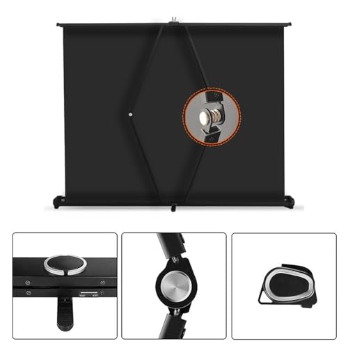 Pantalla manual portátil 50" 4:3 para proyector miniatura 3
