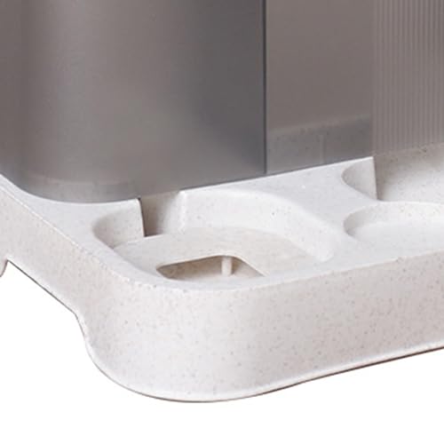 Bol d'eau chat double mangeoire blanche pour décoration et chatons