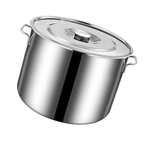 Naroote Olla de Sopa de Gran Capacidad de Acero Inoxidable Olla Versátil para Cocinar en la Cocina del Restaurante en Casa, Espesada Duradera para Cocinar, Hervir, Freír, Guisos y Sopas, Escena Naroote Olla de Sopa de Gran Capacidad de Acero Inoxidable Olla Versátil para Cocinar en la Cocina del Restaurante en Casa, Espesada Duradera para Cocinar, Hervir, Freír, Guisos y Sopas, Escena