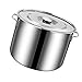 olla de Acero Inoxidable Grande Con Tapa para Sopa Imagen de olla de Acero Inoxidable Grande Con Tapa para Sopa