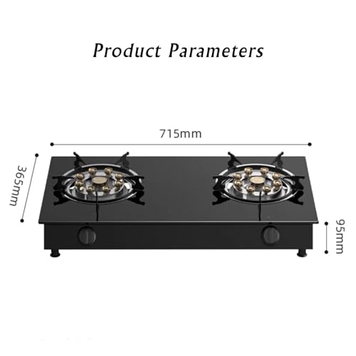 Estufa a gas 2 puestos 36.5 cm empotrable 110V miniatura 2