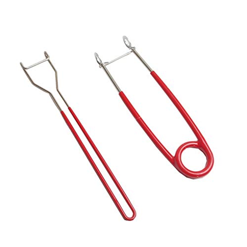 Toasis Fish Mouth Spreader Opener & Fishing Lure Hook Remover Combo Set Fishing Tools Accessories (Red)