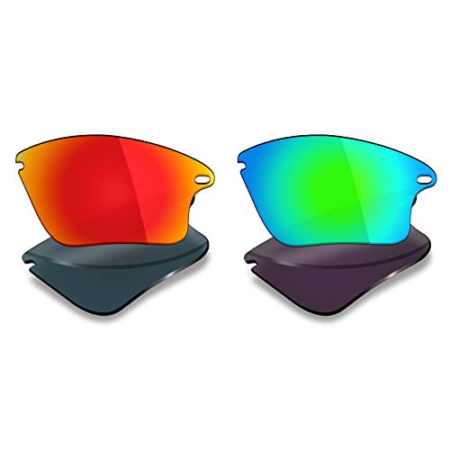 Image of Mryok 2 Pair Polarized Replacement Lenses for Oakley Fast Jacket XL Sunglass - Options