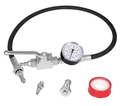 CCNLHZM High Pressure Oil System IPR Air Test Tool Compatible with Ford 6.0L-7.3L Powerstroke Diesel with High Pressure Oil System IPR Valve Air Test Fitting Gauge Air Meter