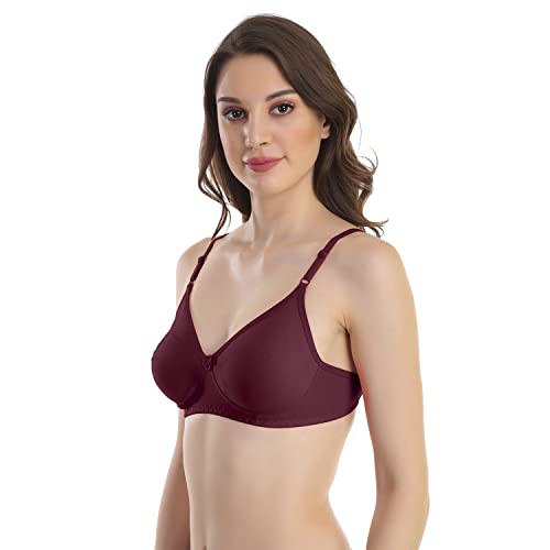 Image of Cotton Blend Seamless Bra for Womens