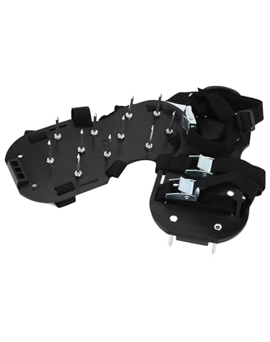 QWORK® Lawn Aerator Shoes - Sturdy Plastic Base with Metal Buckle Strap and 26 High-Performance Spikes 3 QWORK® Lawn Aerator Shoes - Sturdy Plastic Base with Metal Buckle Strap and 26 High-Performance Spikes - Image 3