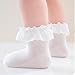 EPIPHQNY Toddler Socks, 6 Pair Baby Lace Trim Socks Soft Cotton Socsk Comfortable Fashion Ankles Sock Baby Essential