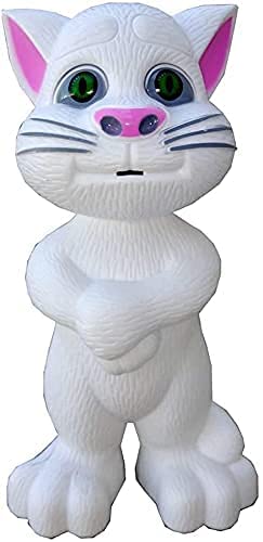 CROCTOS Talking Tom Speaking Cat Voice Repeat with Touch Recording Story Rhymes and Songs Toy for Kids Intelligent Repeats What You Say - (Multi-Color)