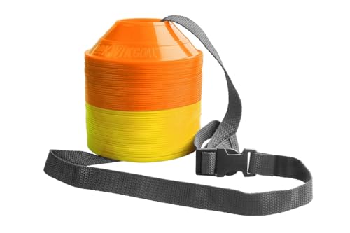 Kwik Goal Mini Disc Cone Kit (50-Pack) Yellow/Orange