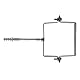 Fischer 5013061 Dachrinnen-Schelle, quadratisch, verzinkt, 80 mm