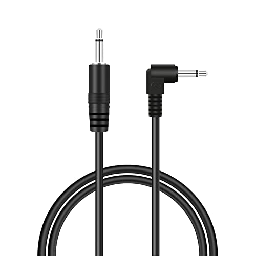Cable de audio Jack 3.5mm macho a ángulo derecho 3ft miniatura 1