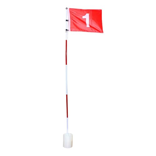 Xnihocha 180cm Golf Pin Set Regulation Cup Kit Outdoor Course Training Flagstick Tool Red One Size