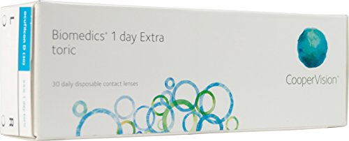 Biomedics 1-day ring Extra Toric contactlenzen, R 8.7, D 14.5, -7.5 dioptrie, cilinder -1.75, as 180 – 30 Astigmatism