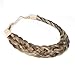 TOECWEGR 5 Strands Synthetic Hair Braided Headband Hairpiece Classic Chunky Wide Plaited Braids ElasticMulti Color Headband Ladies Beauty Hair Accessories