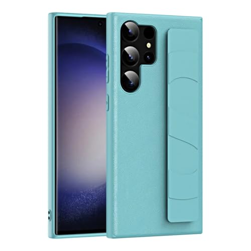 Étui de protection Samsung S24 silicone fin couleur unie avec sangle